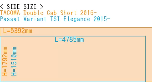 #TACOMA Double Cab Short 2016- + Passat Variant TSI Elegance 2015-